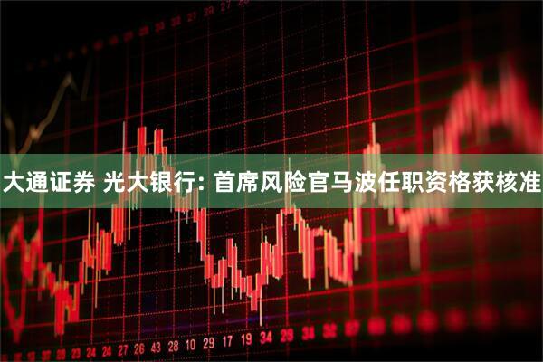 大通证券 光大银行: 首席风险官马波任职资格获核准