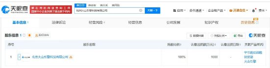 蜗牛配资 抖音在杭州成立火山引擎科技公司，注册资本1000万